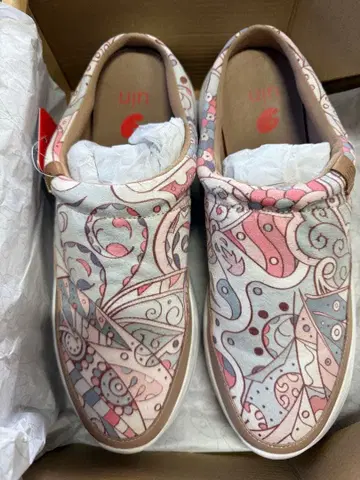 [UIN] 슬립온 로퍼 슬립온 아트 여행 신발 넓은 발볼 신발