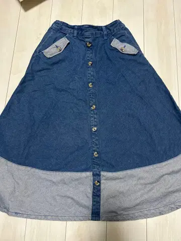 LARU 데님 플레어 스커트 M 사이즈