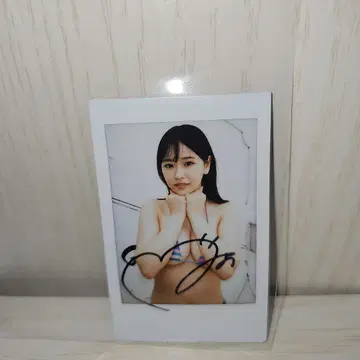 사쿠라기 미오 [ 두근두근해? ] 현장 친필 사인 폴라로이드