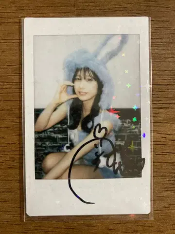 미요시 유카 친필 사인 폴라로이드