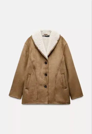 세미롱 기장 더블 페이스 코트