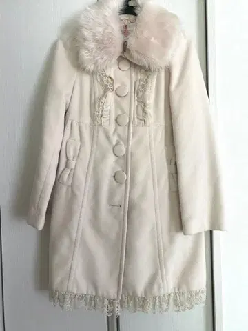 여성용 레이스 부착 아우터 코트