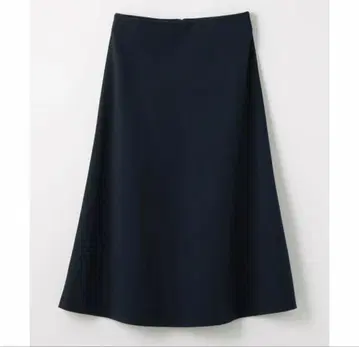 유나이티드 애로우즈 네이비 스트레치 플레어 롱 스커트