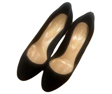 컨디션 최상 Sergio Rossi 블랙 하이힐 35.5 수납 가방 포함