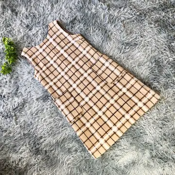 ROPE PICNIC [ 40 ] 울 혼방 브라운/베이지 계열 체크 니트