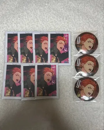 ParadoxLive 사츠키Chance 파라라이 캔뱃지 3개 G프리 7장