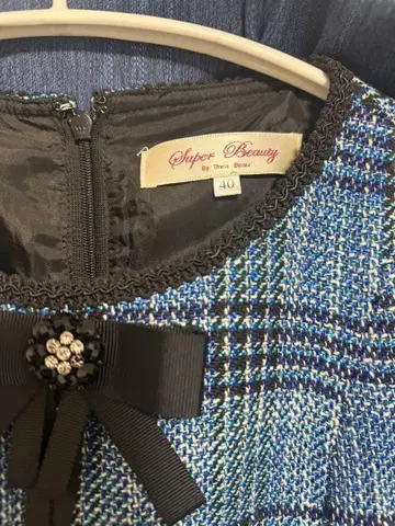 Super Beauty 체크 무늬 원피스 40