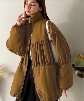 택 포함 새상품 브라운 충전솜 블루종