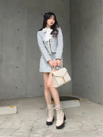 [ titty&Co. PETIT by POYO ] 자켓 스커트 셋업