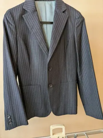 NEWYORKER 네이비 스트라이프 비즈니스 정장