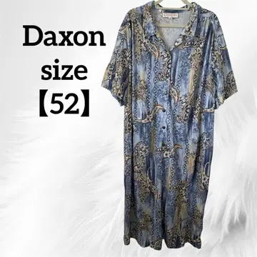 Daxon 페이즐리 무늬 반팔 셔츠 원피스 52