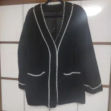 저스길리티 노카라 플리스 자켓 M 사이즈 모노톤