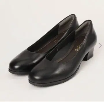 새상품 플랜코와르 소가죽 로우힐 펌프스 블랙