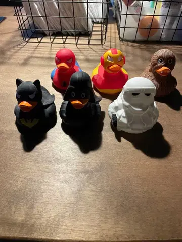 러버 덕 6개 세트 다스 베이더, 스파이더맨, 배트맨 외 오리