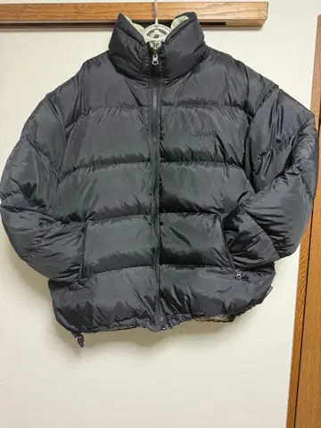 베어 리버서블 다운 자켓 블랙 그레이