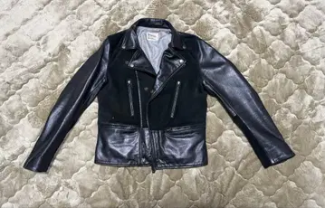 [새상품급] DUFFER ST. GEORGE 블랙 가죽 라이더 자켓