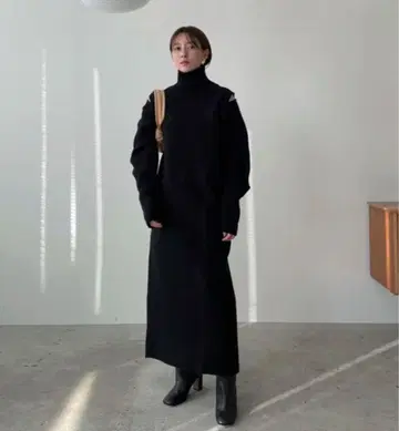 CLANE 2WAY OPEN SLEEVEE KNIT 원피스