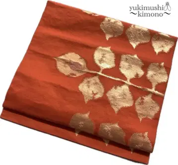 ZZ5146 나고야 오비 나고야 제직 오렌지 335cm 앤티크풍