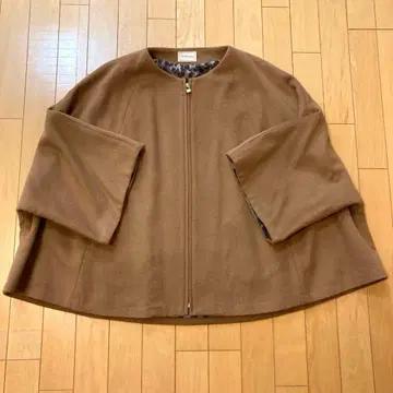 바니스뉴욕 베로폰나 카멜 판초 코트 울 캐시미어