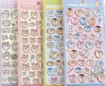 치이카와 (먼작귀) 폼폼 드롭 씰 세트