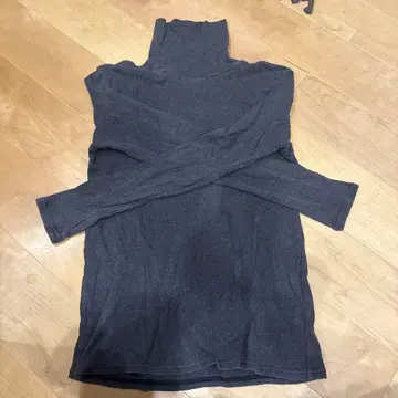 nest Robe 다크 그레이 터틀넥 캐시미어 혼방