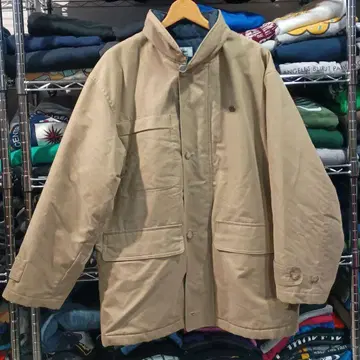 빈티지 구제 의류 라코스테 메탈 로고 충전솜 나일론 자켓