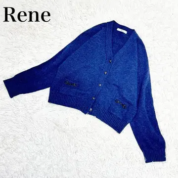 현행 모델 르네 호비트 울 가디건 네이비