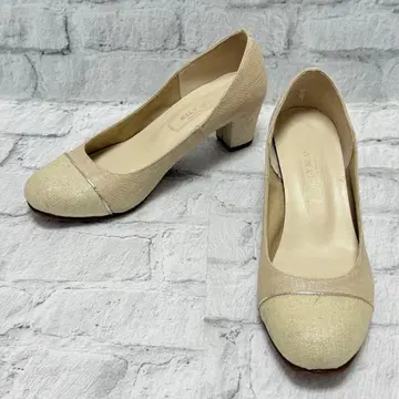 JELLY BEANS 블록 힐 펌프스 23.5cm