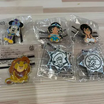 디즈니 핀 배지 & 키링 세트