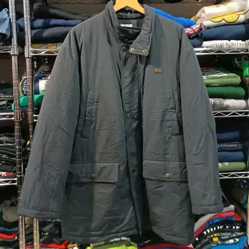 빈티지 구제 의류 라코스테 메탈 로고 충전솜 나일론 자켓