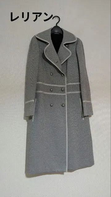 레리안 그레이 더블 브레스트 코트 9호