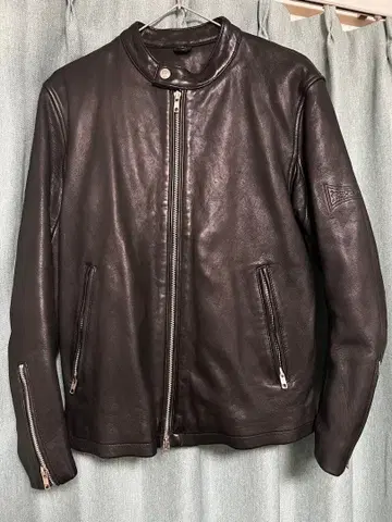 블랙 싱글 라이더 자켓 사이즈 36