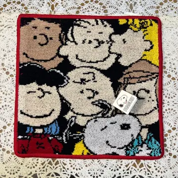 [ 미사용 새상품 ] SNOOPY와 친구들 타월 손수건 셔닐 직조 일본제