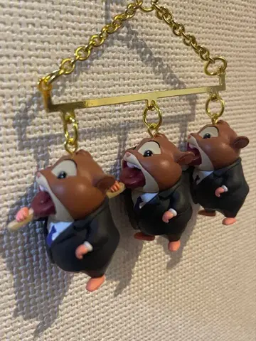 디즈니 스토어 주토피아 레밍 비즈니스맨 키링 키체인