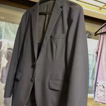 유나이티드 애로우즈 다크 블루 비즈니스 자켓 봄/여름