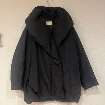 에브레 론 헤르만 형태 다운 숄카라 코트 36 블랙