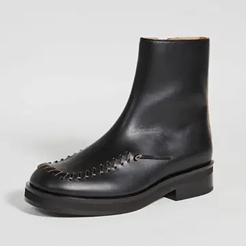 레어 J.W.ANDERSON 스티치 앵클 가죽 부츠 37