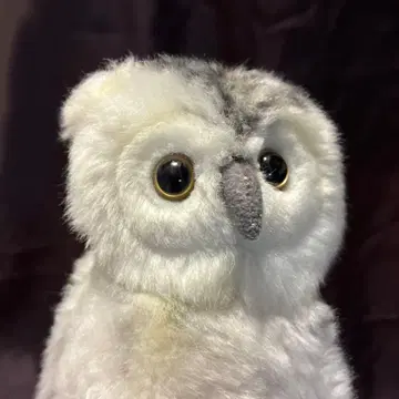 리얼한 화이트 올빼미 봉제 인형 HANSA 2012년 제조