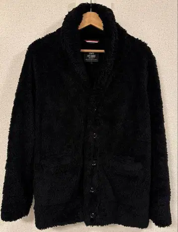 BEAMS HEART 보아 플리스 자켓 M 블랙 남성용