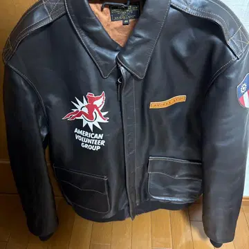 AVIREX 가죽 자켓 A-2 천연 가죽