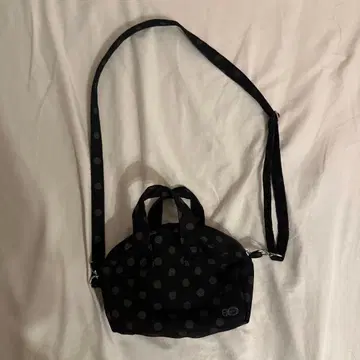 enzo blues 숄더백 도트 블랙