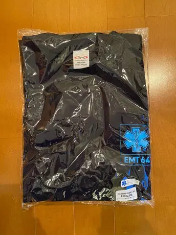 소방 EMT 64 로고 네이비 T셔츠 L 사이즈