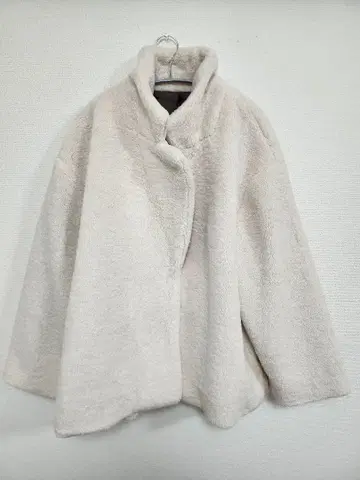 [ 펠리시모 Soup. ] 보아 코트 숏 기장 빅 사이즈 루즈한 사이즈