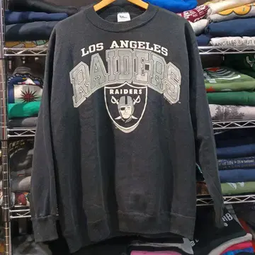 90s 빈티지 USA 구제 의류 NFL 레이더스 빅 로고 맨투맨
