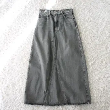 어퍼 하이츠 데님 맥시 스커트 사이즈 23