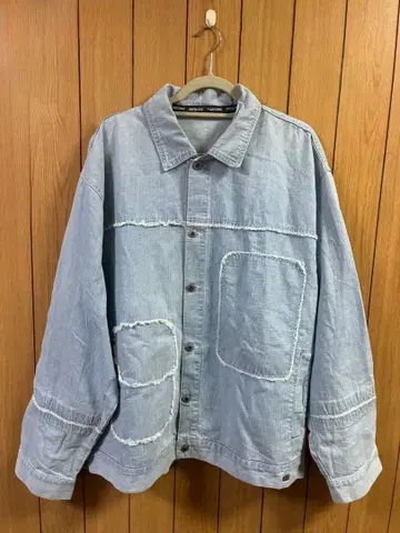 패치워크 데님 자켓