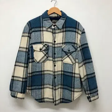 60s 70s 시어스 Sears CPO 셔츠 자켓 체크 보아 안감