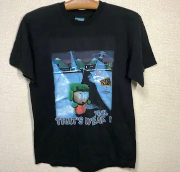 SOUTH PARK 카일 T셔츠 M 블랙 90s 애니메이션 티셔츠