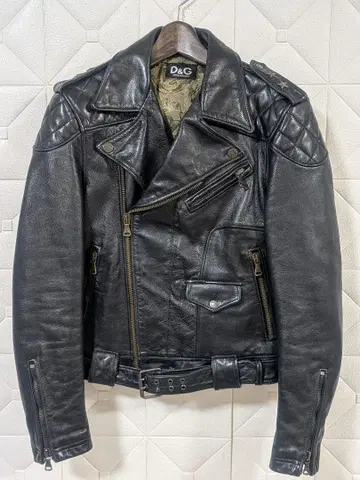 D&G 돌체앤가바나 가죽 더블 라이더 자켓 44