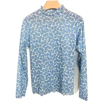 POPPY 아사기니뇨 시스루 꽃무늬 상의